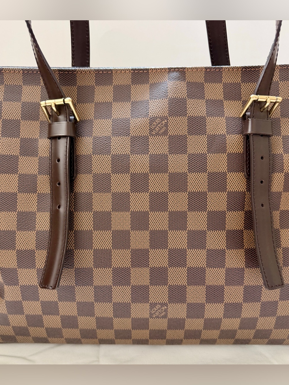 Authentic Louis Vuitton Damier Ebene Chelsea Tote Bag - Discontinued Vintage - Picture 5 of 14